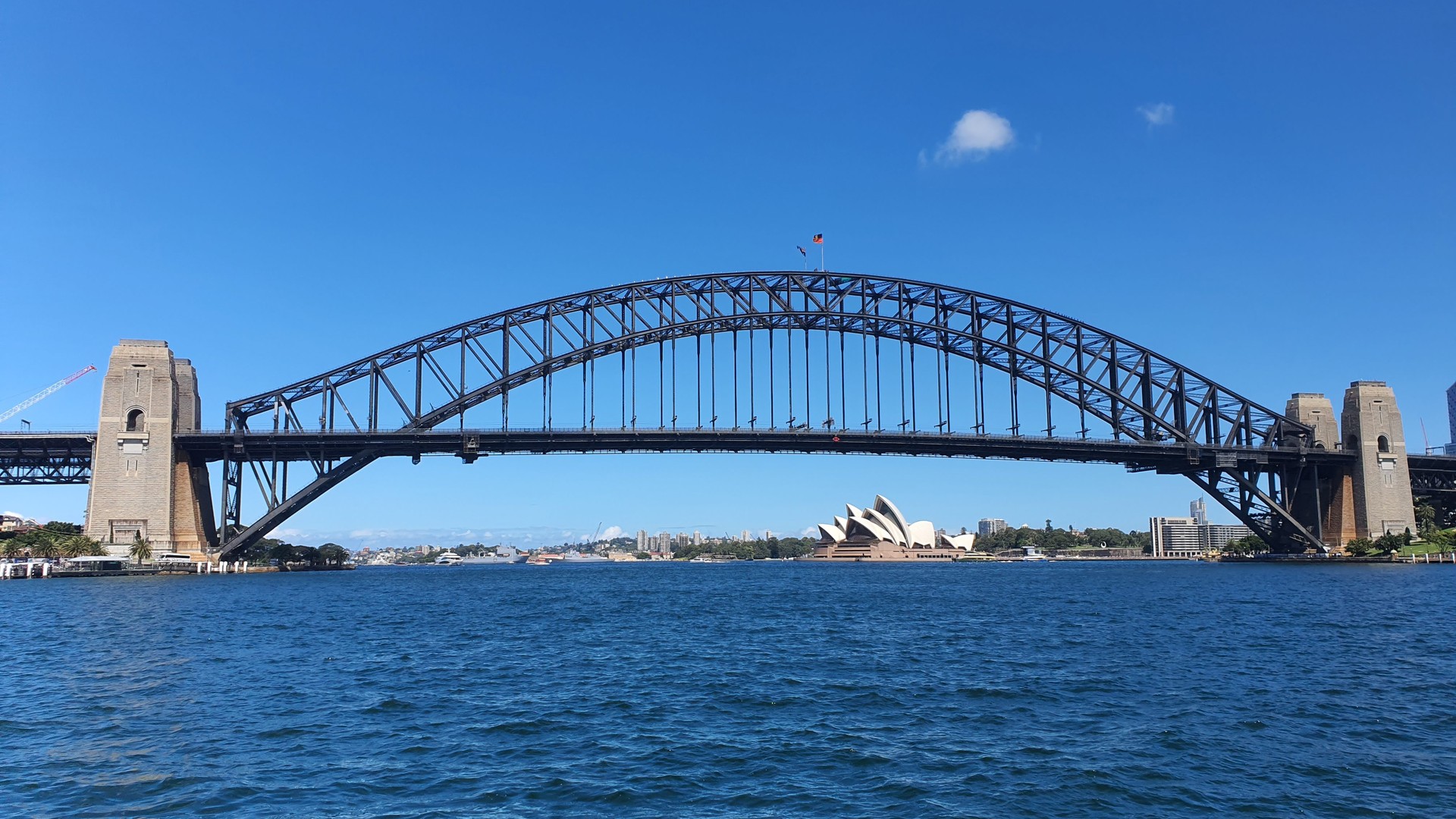 Sydney Harbour Bridge and Opera House on a clear day