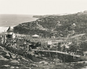 a vintage photo of a large body of water