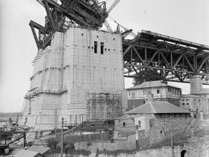an old photo of a castle