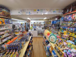 a group of people in a store