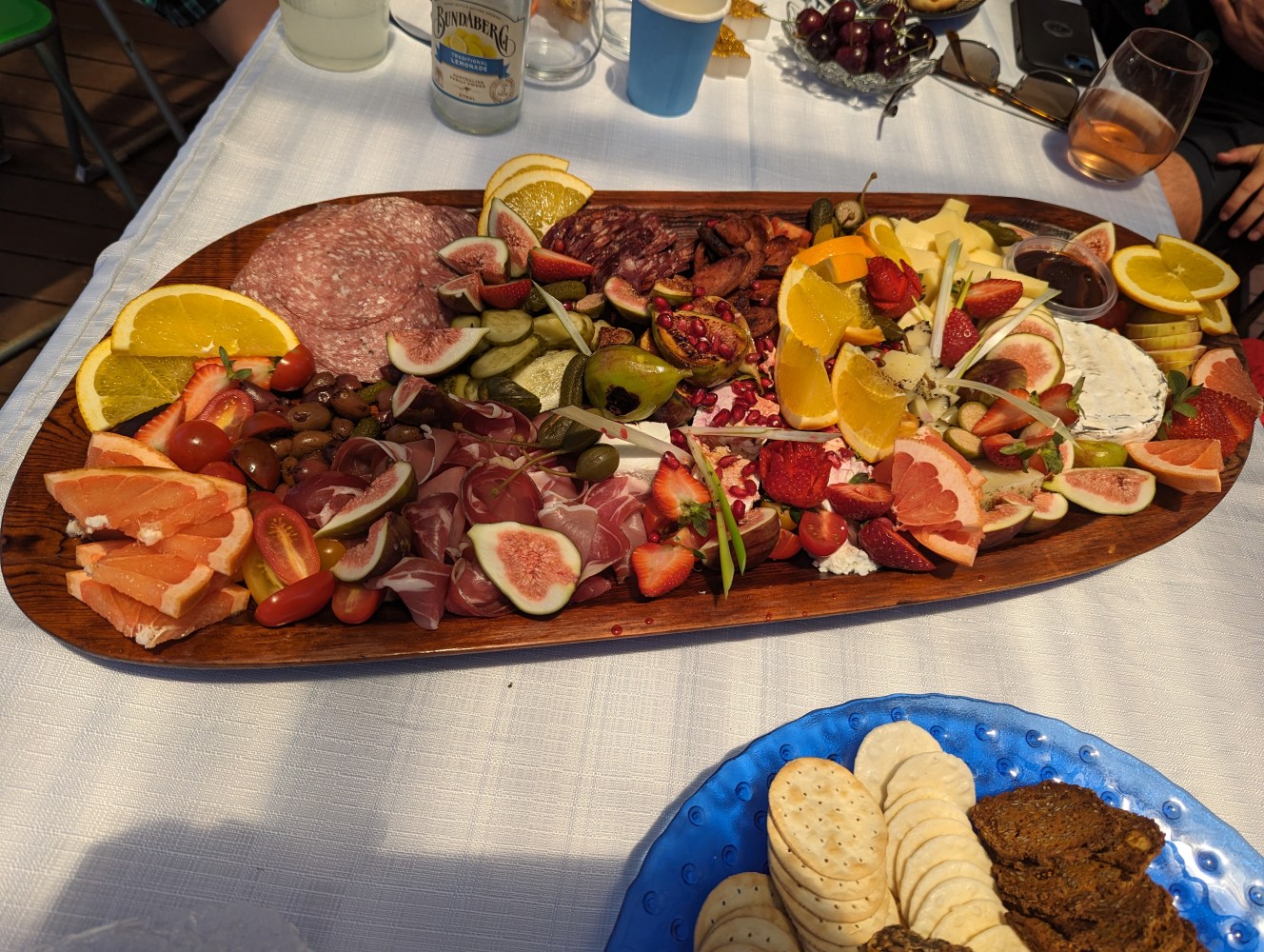 Dinner platter - a plate of food on a table