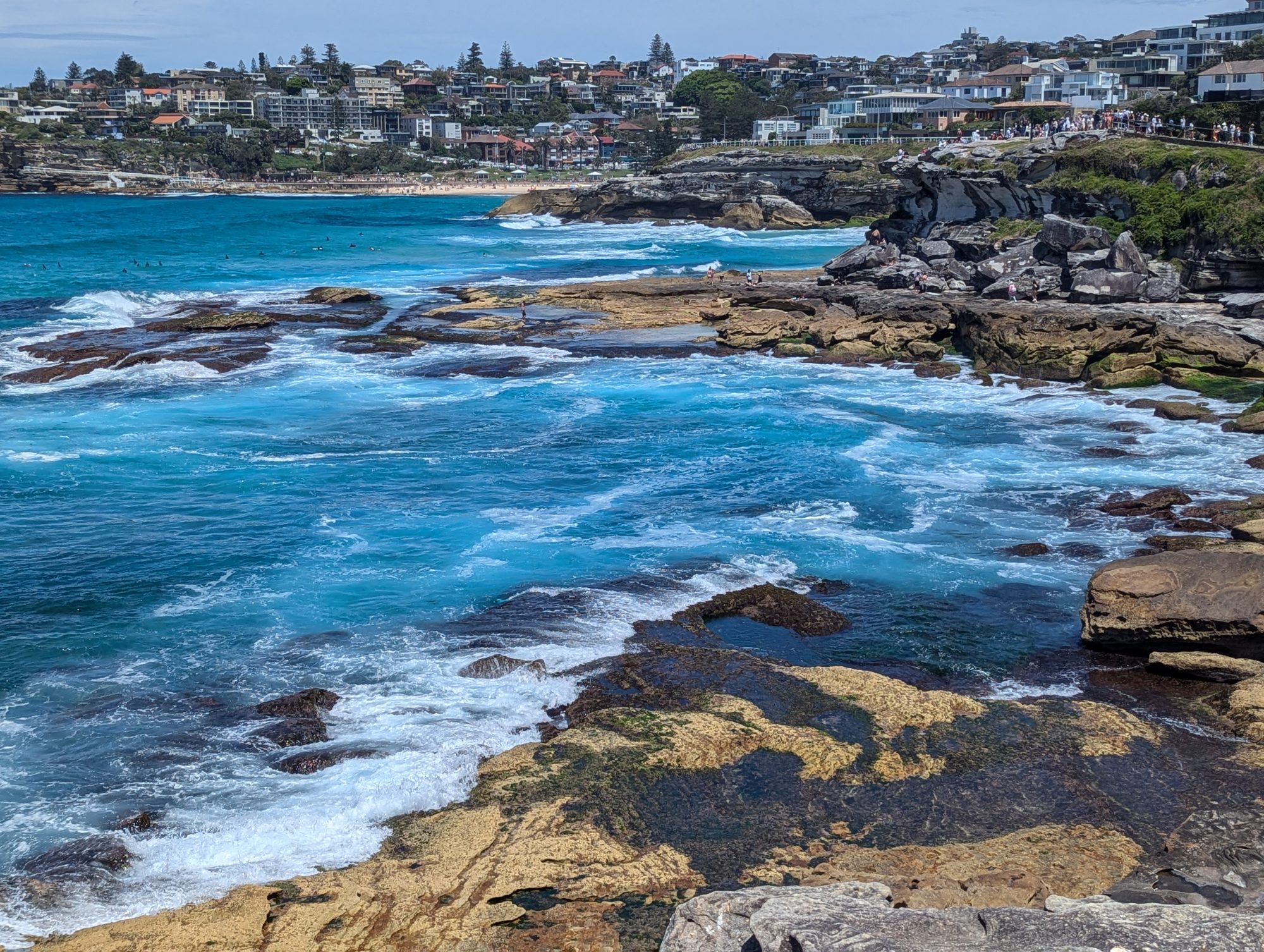 Bronte Beach a rocky beach next to a body of water